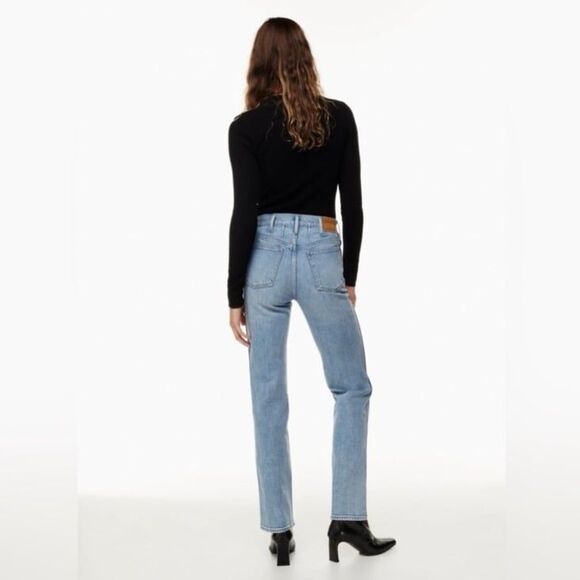 Aritzia Denim Forum The Cowgirl High Rise Boot Jeans 30L Size 25 - Picture 4 of 11